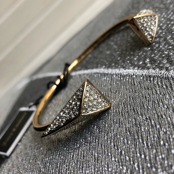 Juicy Couture Jewelry - Juicy Couture Gold Crystals Cuff Bracelet